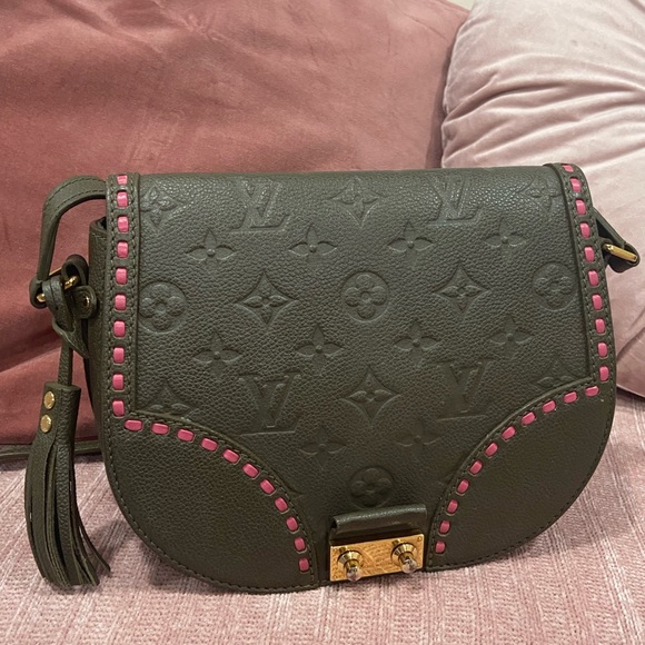 🫒 🫒 Louis Vuitton Emprinte Olive Green Crossbody Bag - Picture 2 of 11